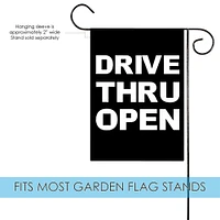 Drive Thru Open Decorative Open Flag