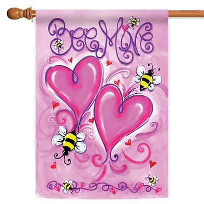 Bee Mine Decorative Valentine Flag