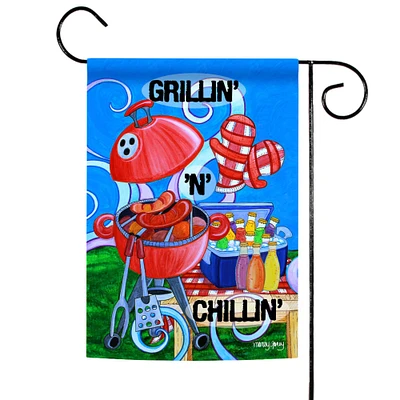 Grillin' n Chillin' Decorative Summer Flag