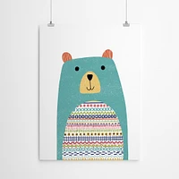 Pattern Bear by Lisa Nohren  Poster Art Print - Americanflat