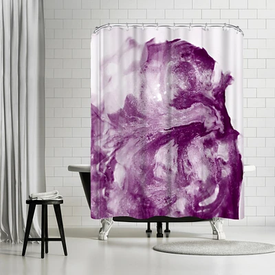 Grape Glitter by Ashley Camille Shower Curtain 71" x 74"