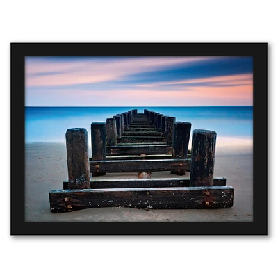 Coney Island Pier by Katherine Gendreau Black Framed Print 8x10 - Americanflat