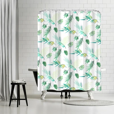 Tropical Pattern 2 by Victoria Nelson Shower Curtain 71" x 74"