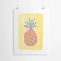 Fruit Pineapple by Lisa Nohren  Poster Art Print - Americanflat