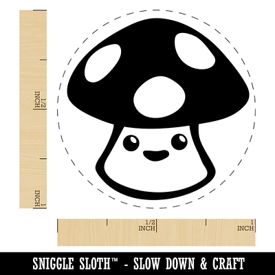 Cute Kawaii Toadstool Mushroom Self-Inking Rubber Stamp for Stamping Crafting Planners