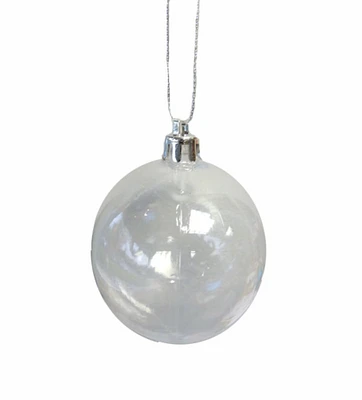 Vickerman Clear Shatterproof Christmas Ball Ornament 2.5" (60mm)