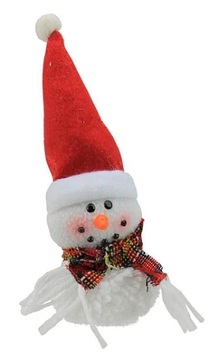 Roman 8" Red and White Snowman with Santa Hat Christmas Ornament