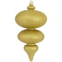 Christmas by Krebs Metallic Gold Shatterproof Christmas Finial Ornament 15" (380mm)