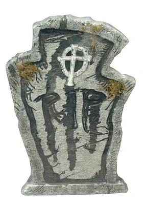 The Costume Center 22" Gray and White Tilting RIP Tombstone Halloween Prop