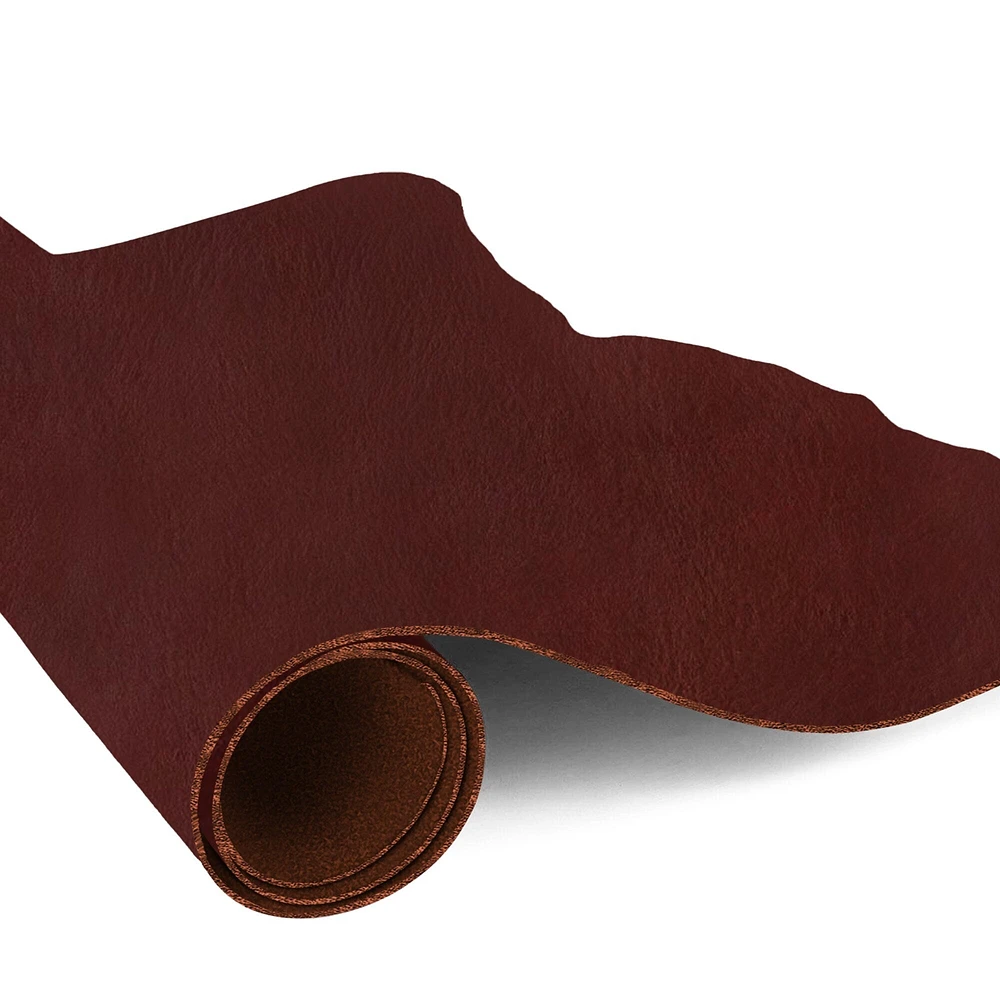 European Leather Work 5-6 oz. (2-2.4mm) Vegetable Tanned Leather Natural Shrunken Grain Cowhide Craftsmen Grade Quality for Tooling, Carving, Engraving, Molding