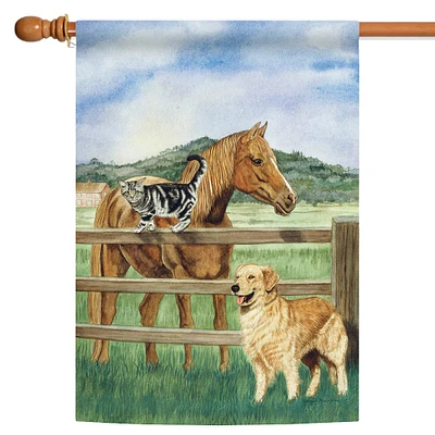 Toland Home Garden Pets Of A Pasture Outdoor House Flag 40" x 28"