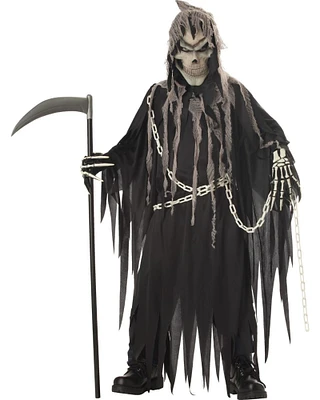 The Costume Center Gray and Black Mr Grim Reaper Large Boy Costume