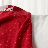 Safavieh   Frosty Throw Red / White