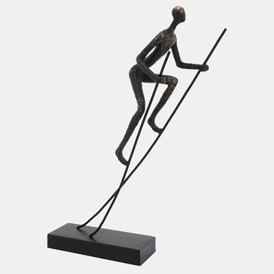 Kingston Living Man On Stilts Tabletop Decoration - 15" - Bronze