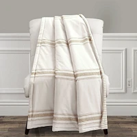 Farmhouse Stripe Throw