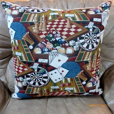 Game room Pillow cover, Fathers Day Gift, Pool room Pillows