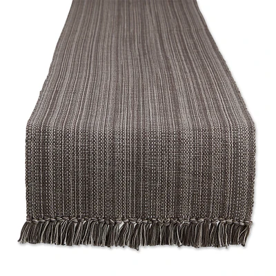 Contemporary Home Living 108" Variegated Gray Table Runner