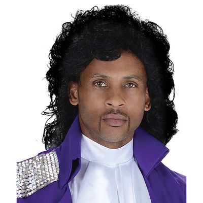 The Costume Center Black Pop Star Men Adult Halloween Wig Costume Accessory - One Size