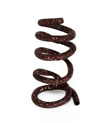 Melrose 30' x 0.4" Brown Glitter Enchanted Forest Wired Tube Artificial Christmas Garland - Unlit