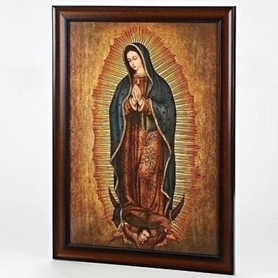 Roman 27" Our Lady of Guadalupe Framed Religious Wall Decoration