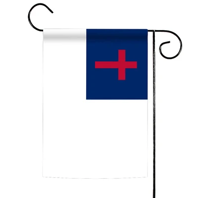 Toland Home Garden White and Blue Christian Outdoor Garden Flag 18" x 12.5"