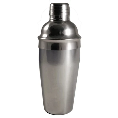 GC Home & Garden 6.25” Stainless Steel Cocktail Shaker with Strainer and Lid Top