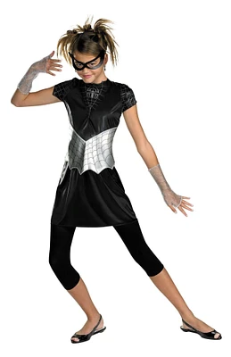The Costume Center Silver and Black Spider Girl Child Halloween Costume - Medium