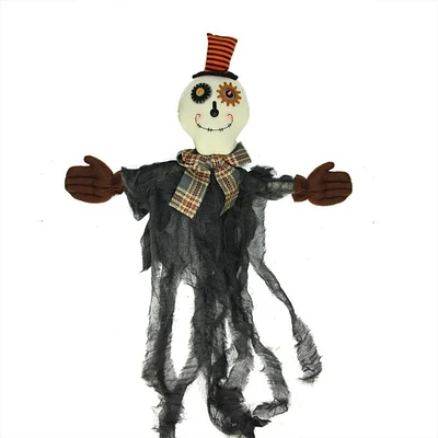 Gallerie II 34" Black and Brown Musical Lighted Eerie Shaking Ghost Hanging Halloween Decor