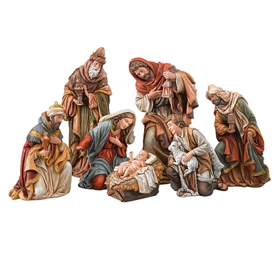 Roman Set of 7 Nativity Scene Christmas Figurines 17"