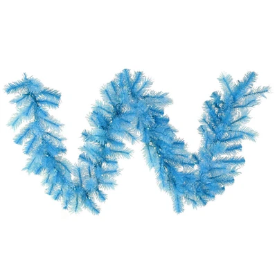 Vickerman 9' x 16" Pre-Lit Cashmere Artificial Christmas Garland - Clear Dura Lit Lights