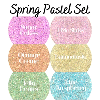 Glitter Spring Pastel Set by Glitter Heart Co.™