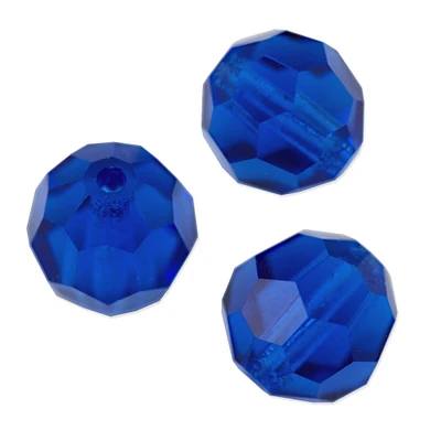 Preciosa Crystal Round Bead 4mm Capri Blue (Package of 20)