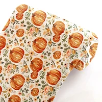 Fall Floral Pumpkins Bullet Fabric 6" Strip