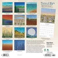 Points of Light | 2024 12 x 24 Inch Monthly Square Wall Calendar | Brush Dance | Paintings Impressionism Arthur Poulin