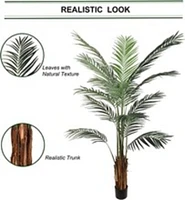 6' Areca Palm Tree with 15 Fronds - Lifelike Artificial Indoor Plant in Pot