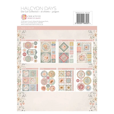 The Paper Tree  Halcyon Days A4 Die Cut Sheets