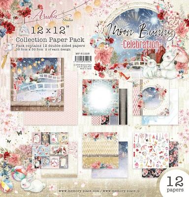 Asuka Studio Collection Pack 12"X12"-Moon Bunny Celebration
