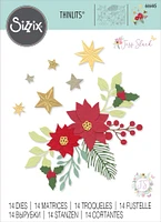 Sizzix Thinlits Dies By Jess Slack 14/Pkg-Festive Foliage