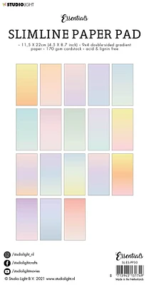 Studio Light SL Paper Pad Double Sided Gradient Pastel Slimline Essentials 115x220x5mm 36 sh nr.30