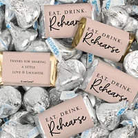 116 Pcs Wedding Rehearsal Dinner Candy Favors Miniatures Chocolate & Kisses (1.50 lbs)