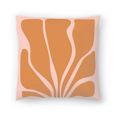 Ochre Seaweed by ArtPrink Throw Pillow - Americanflat