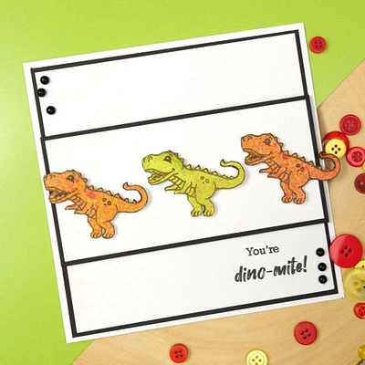 Hunkydory Crafts For the Love of Stamps - Dino-mite!