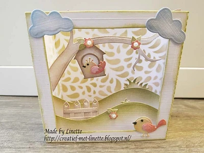 Nellie's Choice  - Shape Die Blue Birdhouse