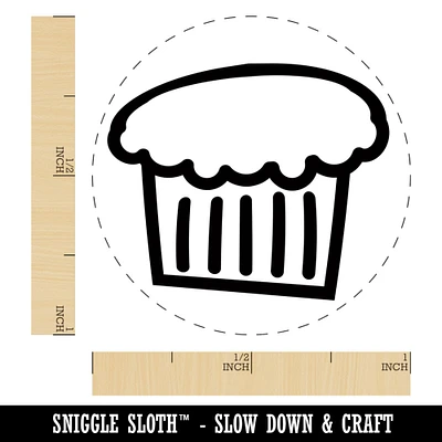 Cupcake Doodle Self-Inking Rubber Stamp for Stamping Crafting Planners
