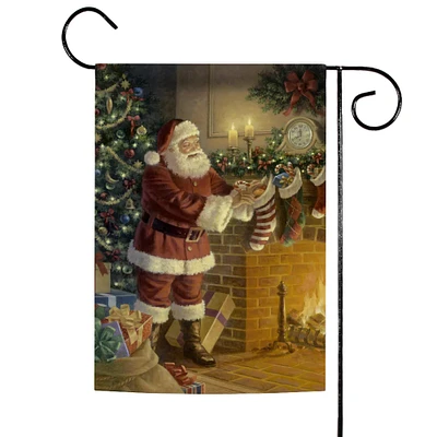 Toland Home Garden Christmas Stocking Stuffer Outdoor Garden Flag 18" x 12.5"