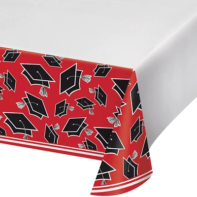Party Central Club Pack of 12 Black and Red School Spirit Theme Decorative Table Cover 102"