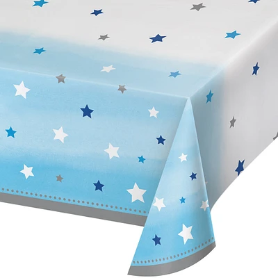 Party Central Pack of 6 Blue and White Little Stars Decorative Table Cover 102"