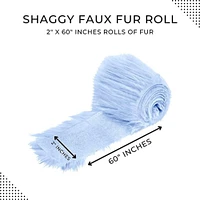 FabricLA Shaggy Faux Fur Fabric Trim 60 x inch Ribbon