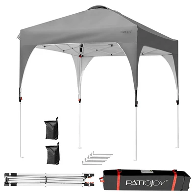 Gymax 6.6x6.6 FT Pop up Canopy Tent Shelter Height Adjustable w/ Roller Bag