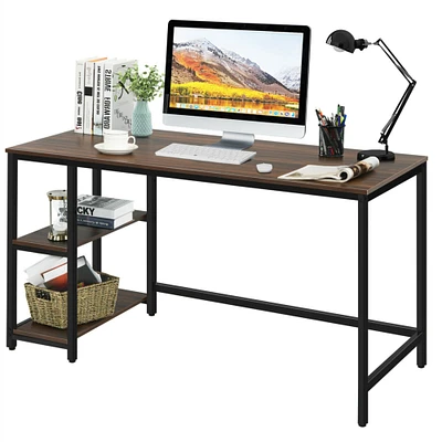 Gymax 47/55 Computer Desk Office Study Table Workstation Home w/ Adjustable Shelf